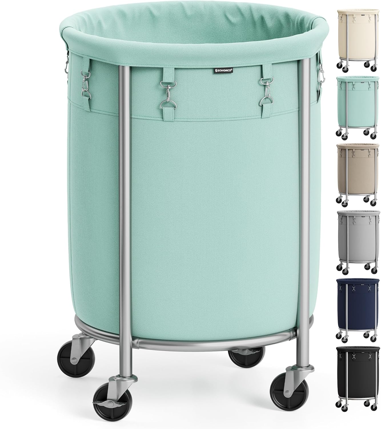 Heavy-Duty Rolling Laundry Basket | Extra Large Storage Cart (70-240)L🧺💨