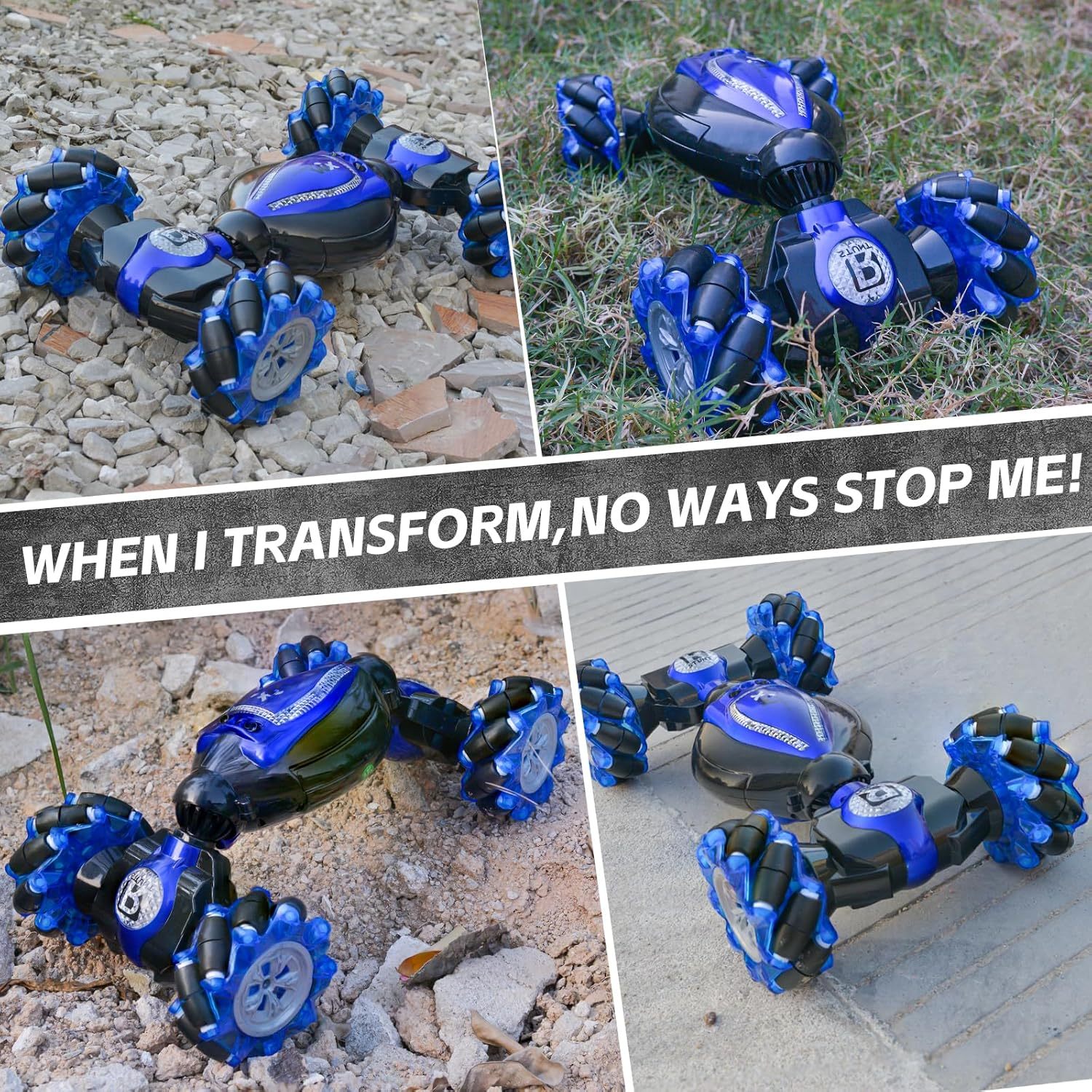 Remote Control Car for Boys 8-12, Fast RC Car with 360° Rotations & Drifting, All-Terrain 4WD Off-Road remote car, Indoor & Outdoor, Best Gift for Boys & Girls (Birthday, Christmas, Holidays)