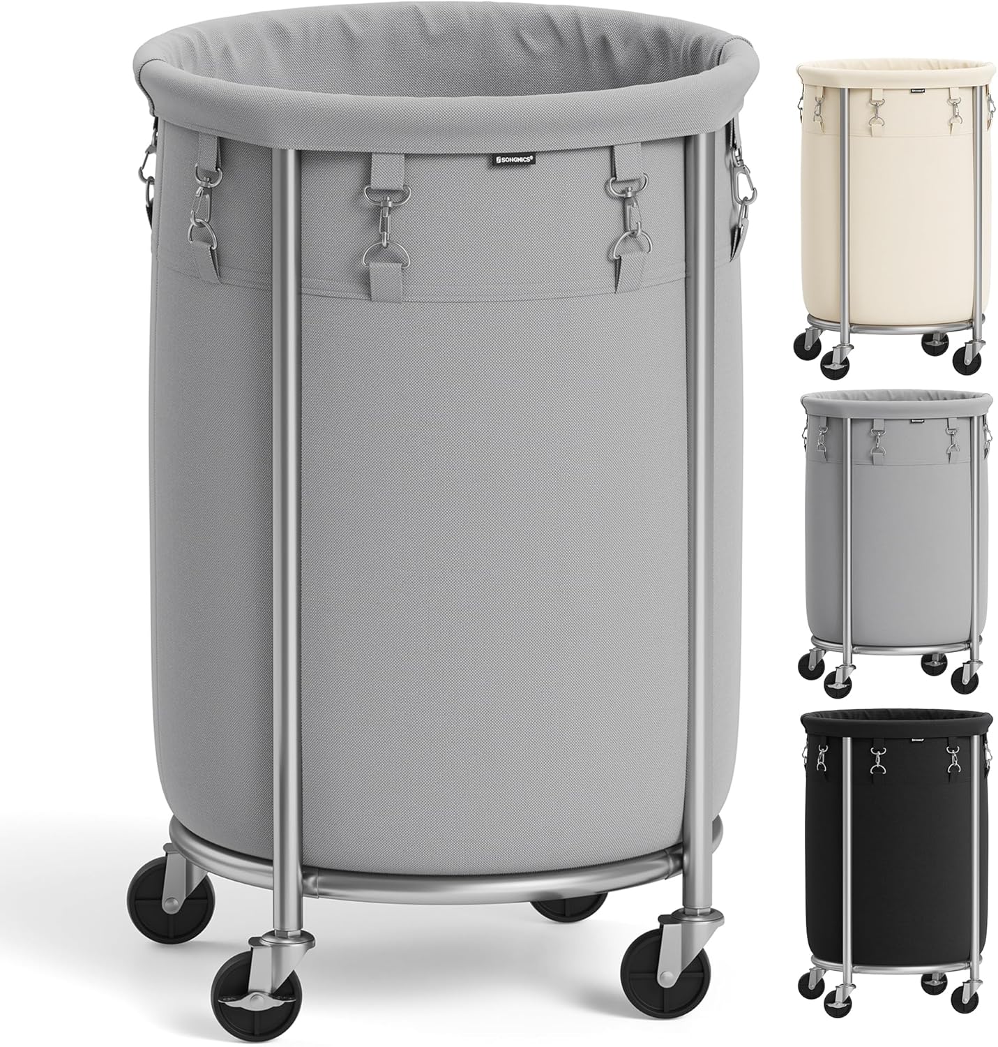 Heavy-Duty Rolling Laundry Basket | Extra Large Storage Cart (70-240)L🧺💨
