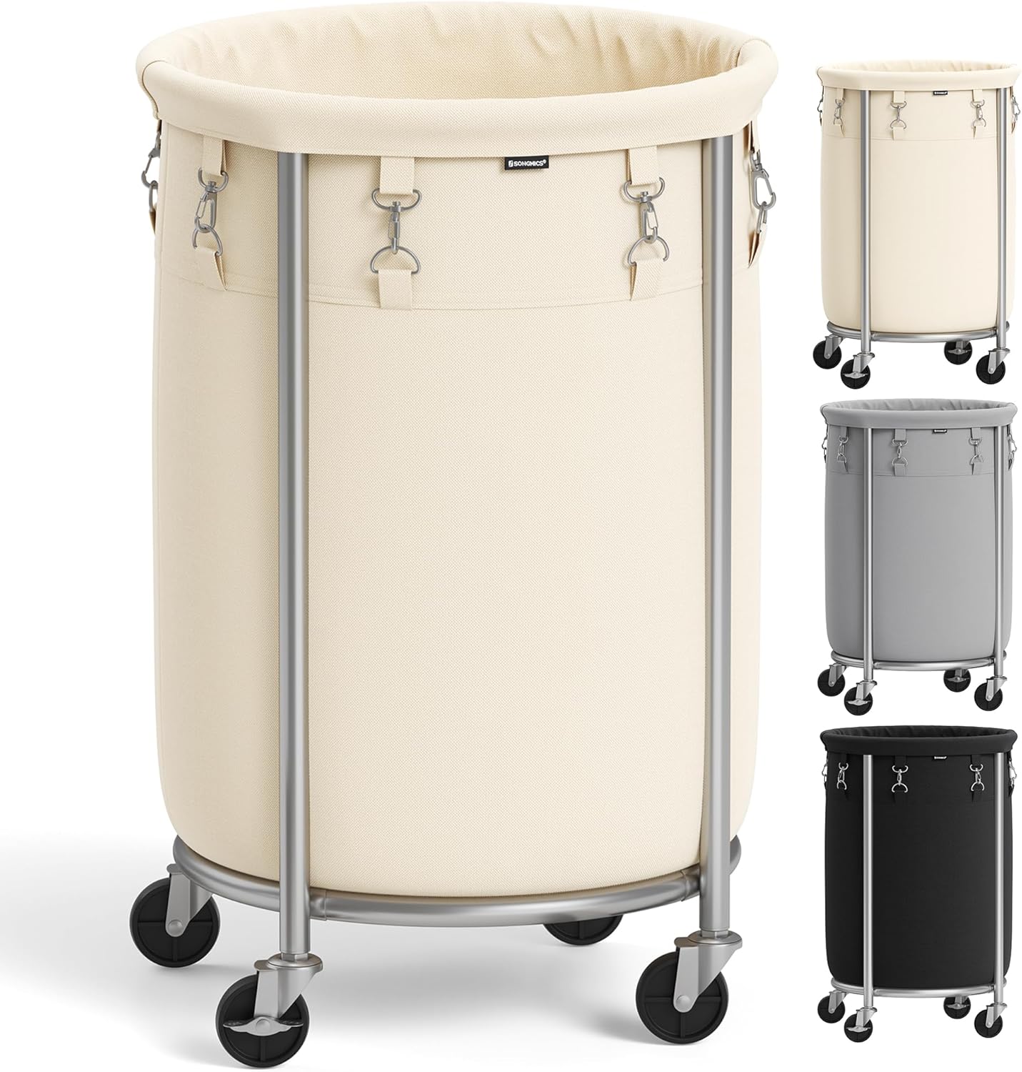 Heavy-Duty Rolling Laundry Basket | Extra Large Storage Cart (70-240)L🧺💨