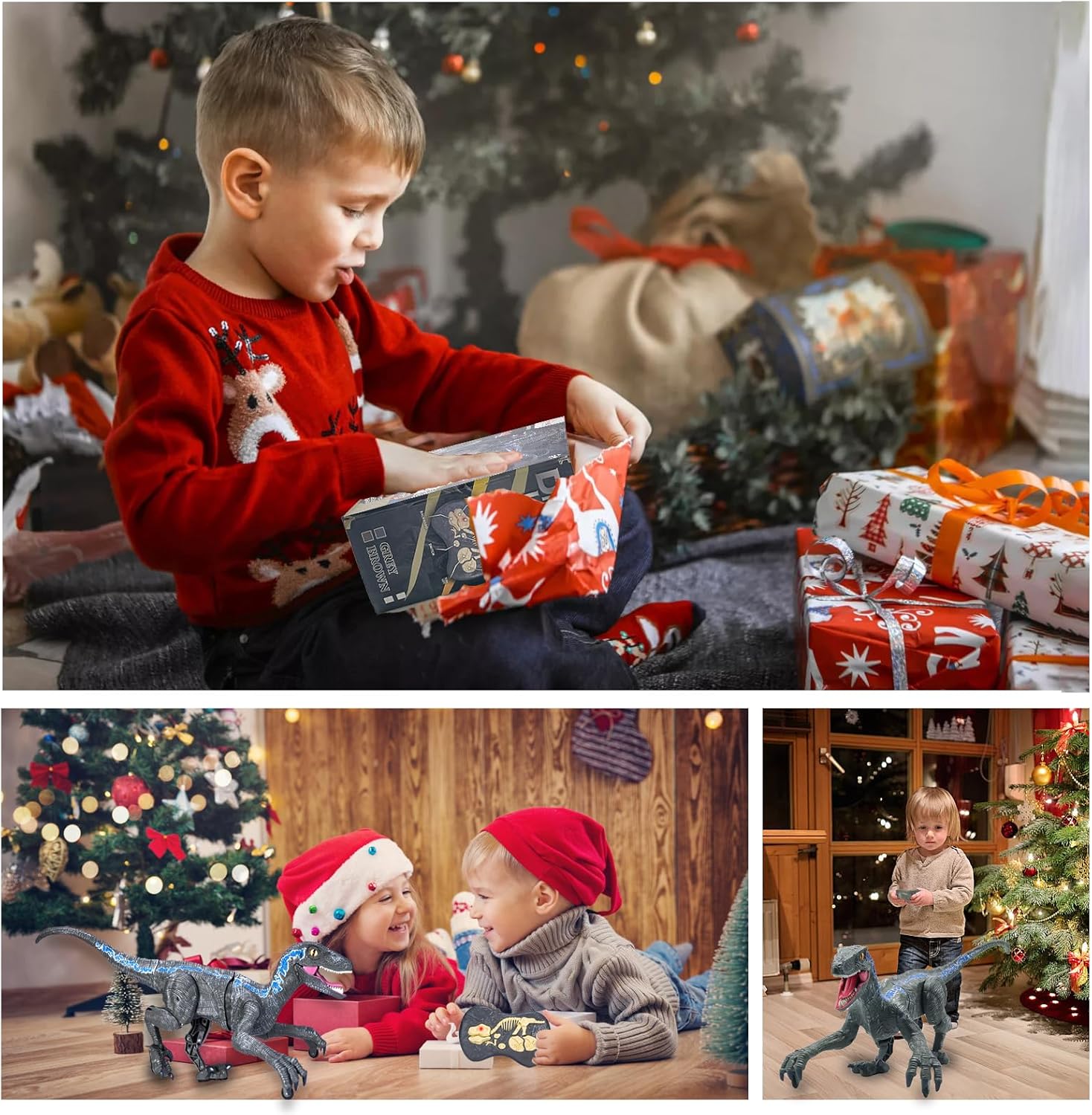 ⏰ LAST DAY 60% OFF 💥 Remote Control Dinosaur Jurassic T Rex Toys for Boys Electronic RC Spray Raptor Walking Roaring Tyrannosaurus Rex Realistic 18.1" Rechargeable Birthday Gift for Kids Girls 3 4 5 6 7