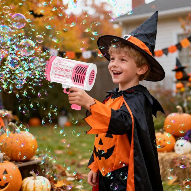 Bubble Gun, 69 Holes Bubble Machine Bubbles Kids Toys 