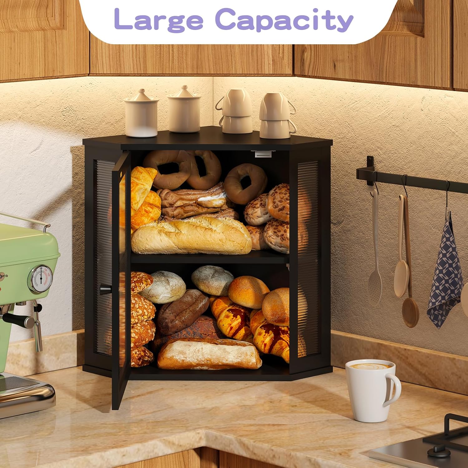 Artisan Corner Bread Bin | Space-Saving Farmhouse Storage 🍞✨