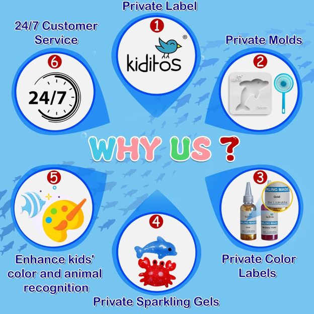 ⏰ LAST DAY 60% OFF 💥 Magic Water Elf Toy Kit–Squishies for Kids, 20 Gels & 10 Molds, Magic Gel Water Pets Sensory Toy, Fun DIY Craft Kit，Party Favors, Birthday & Christmas Gifts for Kids Ages 3+