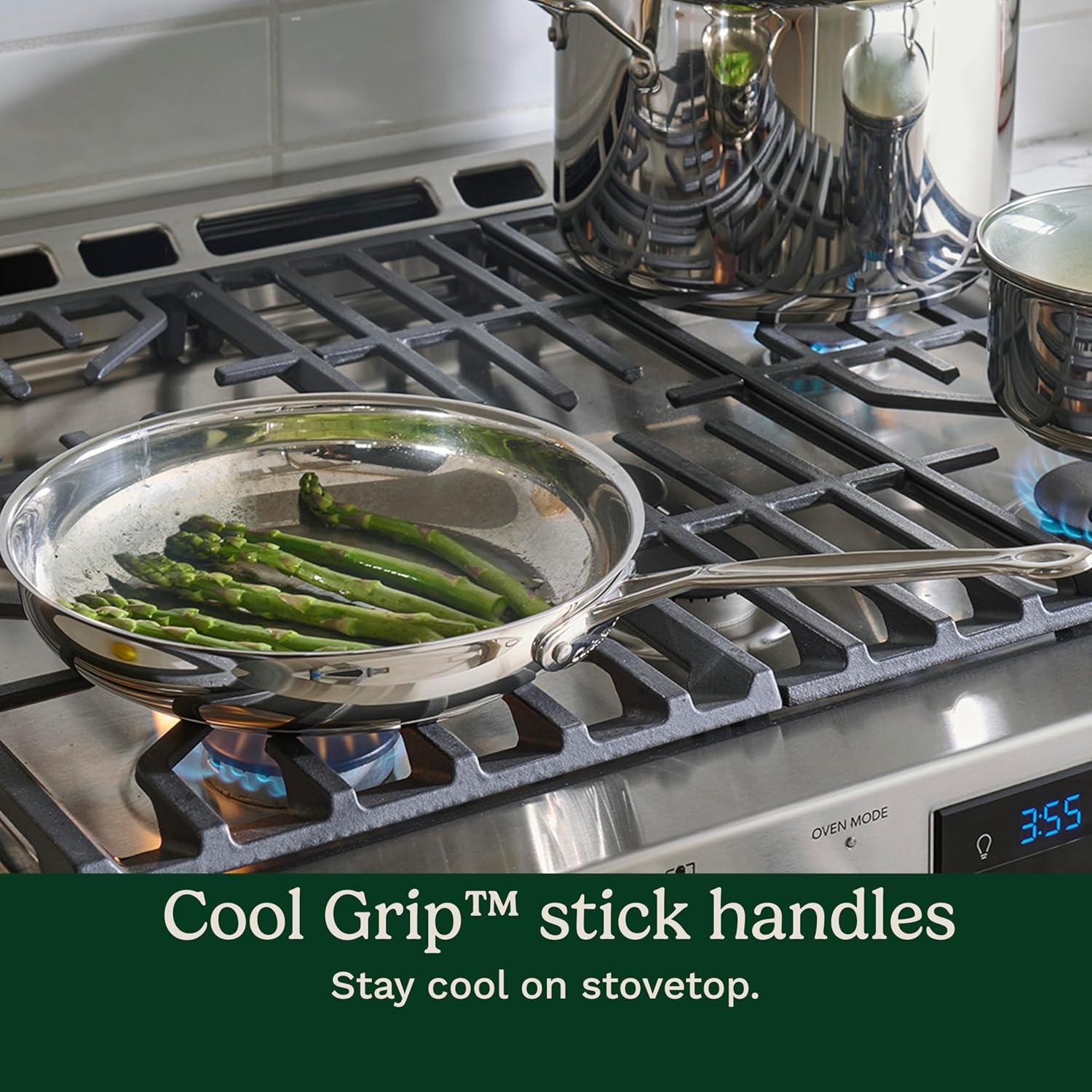 Premium 11-Piece Stainless Steel Cookware Set - Professional Induction-Safe Pots and Pans