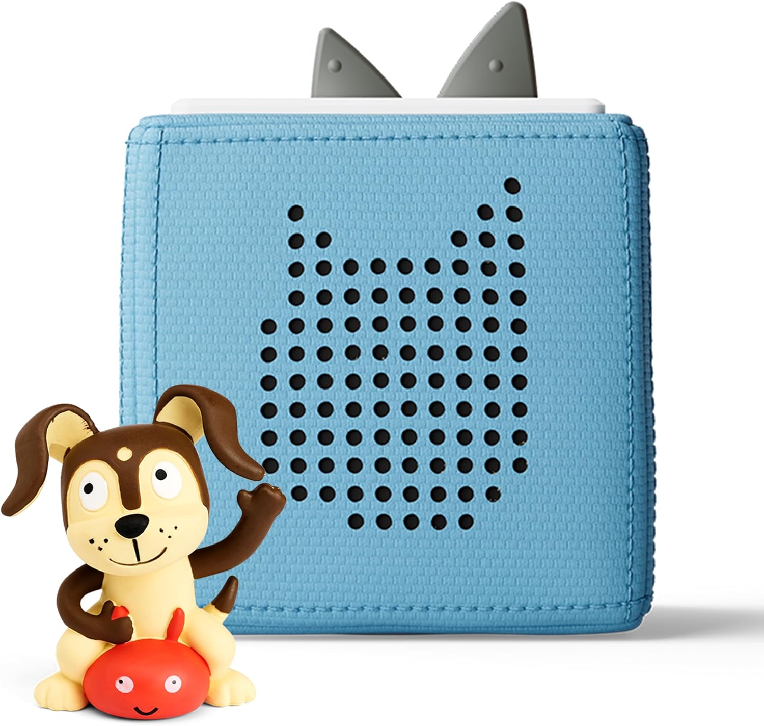 Toniebox 1 Audio Player Starter Set with Playtime Puppy - Listen, Learn, and Play with One Huggable Little Box - Light Blue