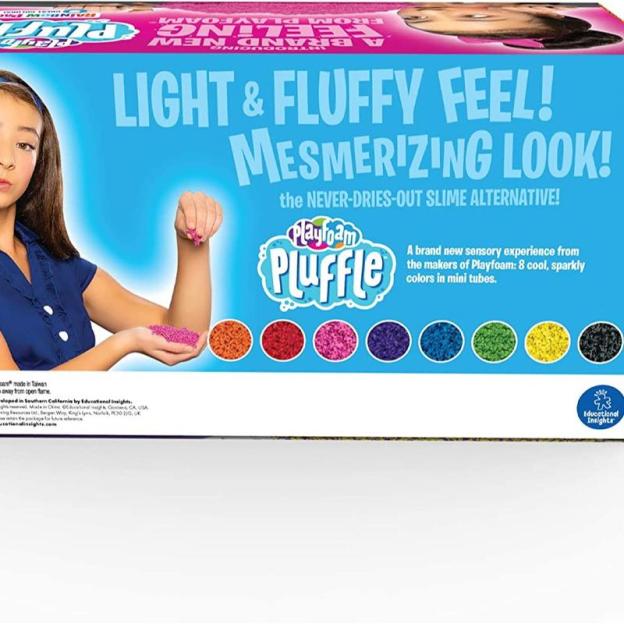  Playfoam Pluffle for Sensory Bins 8 Pack Mini Ages 3+ Non-Toxic Gluten Free Sensory Toy for Kids - Crafting Kit