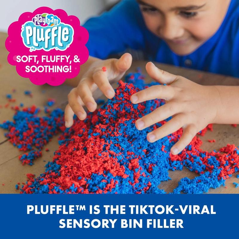 Playfoam Pluffle for Sensory Bins 8 Pack Mini Ages 3+ Non-Toxic Gluten Free Sensory Toy for Kids - Crafting Kit