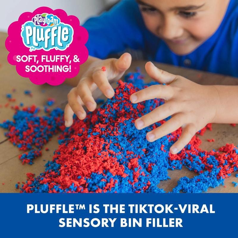  Playfoam Pluffle for Sensory Bins 8 Pack Mini Ages 3+ Non-Toxic Gluten Free Sensory Toy for Kids - Crafting Kit