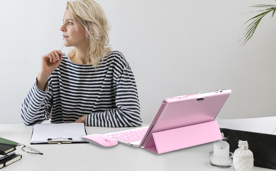 Tablet with stylus and case