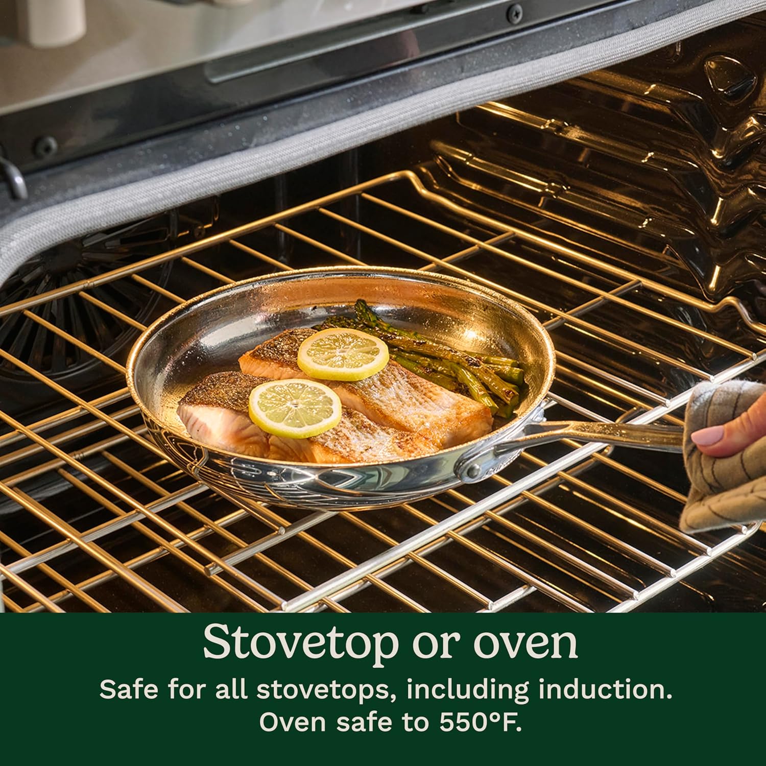 Premium 11-Piece Stainless Steel Cookware Set - Professional Induction-Safe Pots and Pans