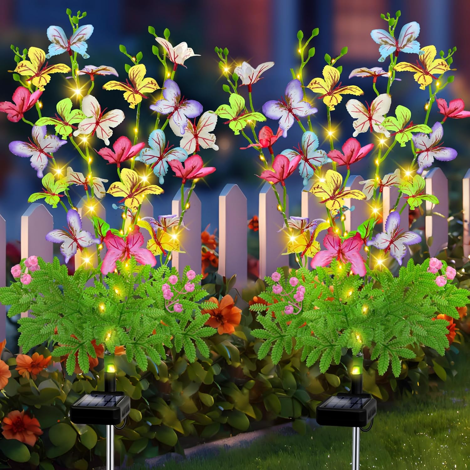 Solar Sunflower Garden Lights (2-Pack) | Waterproof Outdoor Decor 🌻✨