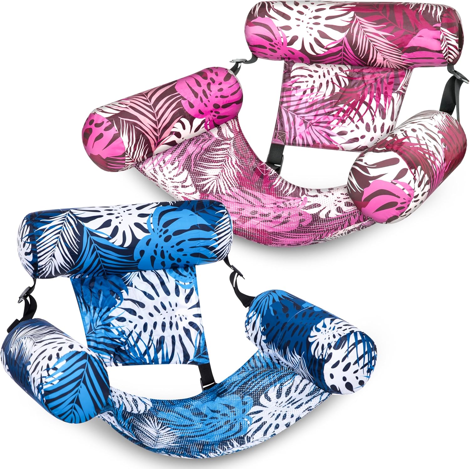 Inflatable Pool Floats Adult,2 Packs Floating Lounge Chairs,Blow up Pool Noodles for Adult Heavy Duty,Floating Chair for Party Summer Water Beach Lake Fun