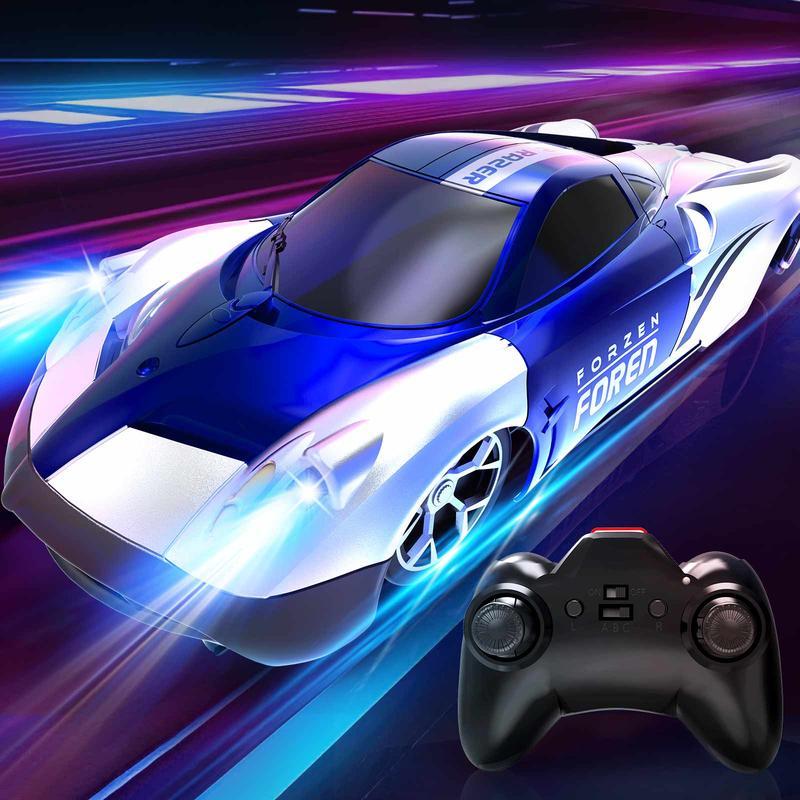 ⏰ LAST DAY 65% OFF 💥 Wall Climbing Car，Electric Remote Toy Racing, with LED Light High-Speed Hobby Toy Vehicle