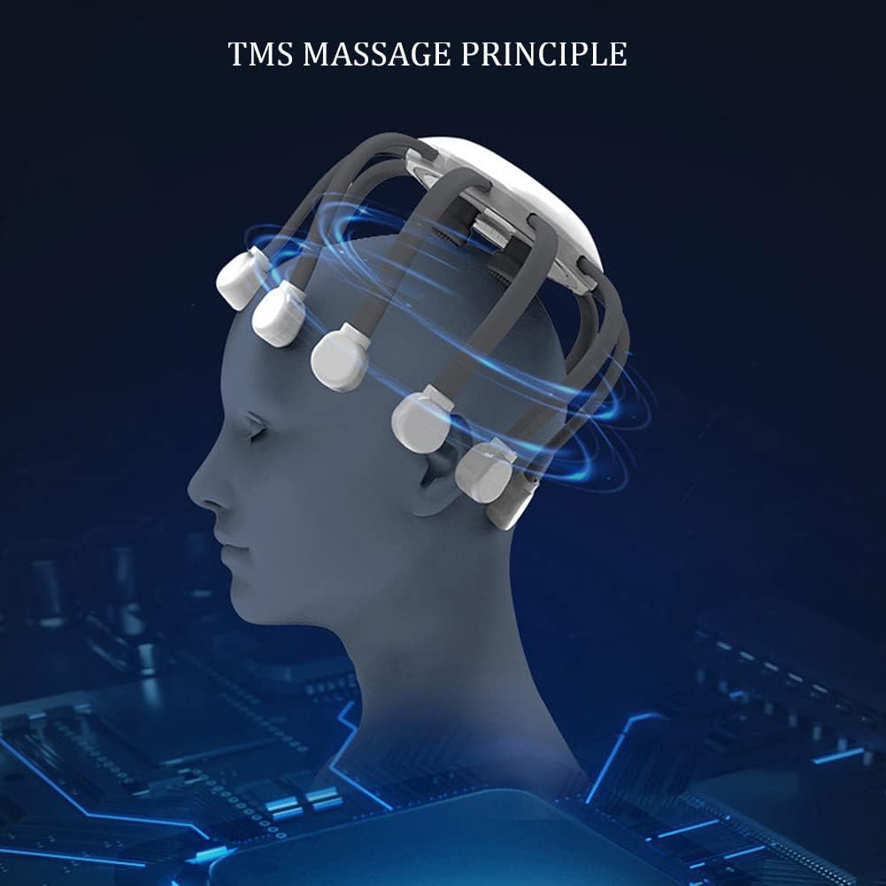  Automatic Scalp Massager Octopus Head Massager with 14 Vibrating Contacts, 5 Modes, Smart Timing, Electric Head Massager for Scalp Stress Relaxation, Relieve Headaches (Grey)
