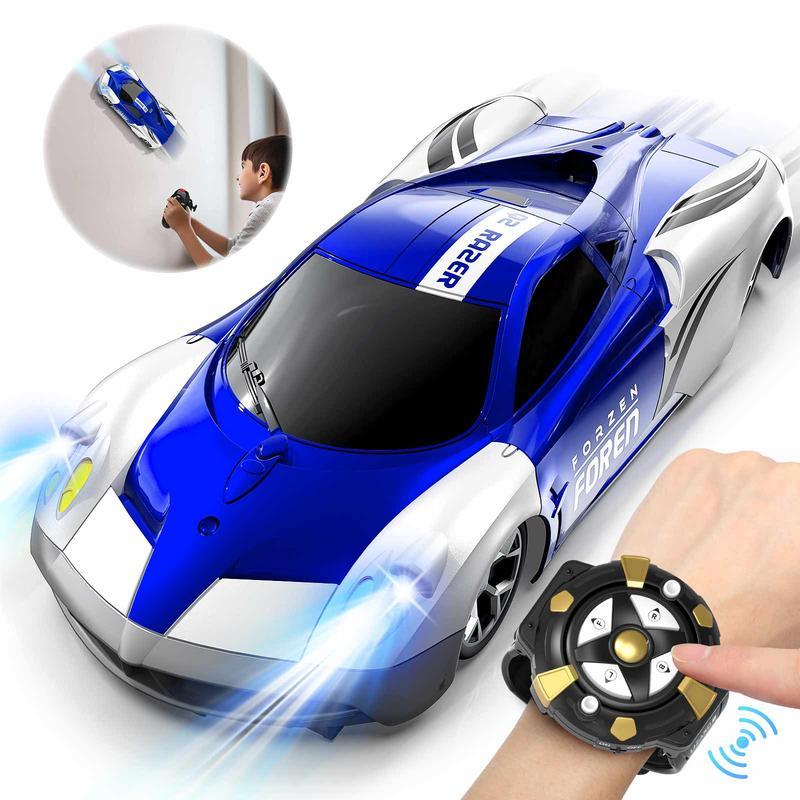⏰ LAST DAY 65% OFF 💥 Wall Climbing Car，Electric Remote Toy Racing, with LED Light High-Speed Hobby Toy Vehicle