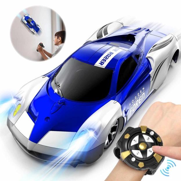 ⏰ LAST DAY 65% OFF 💥 Wall Climbing Car，Electric Remote Toy Racing, with LED Light High-Speed Hobby Toy Vehicle