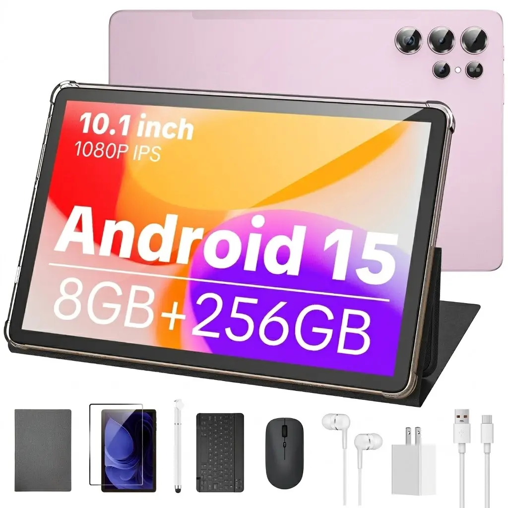 W&O 2026 Android 15 Tablet with 11-inch HD Screen and 12GB RAM