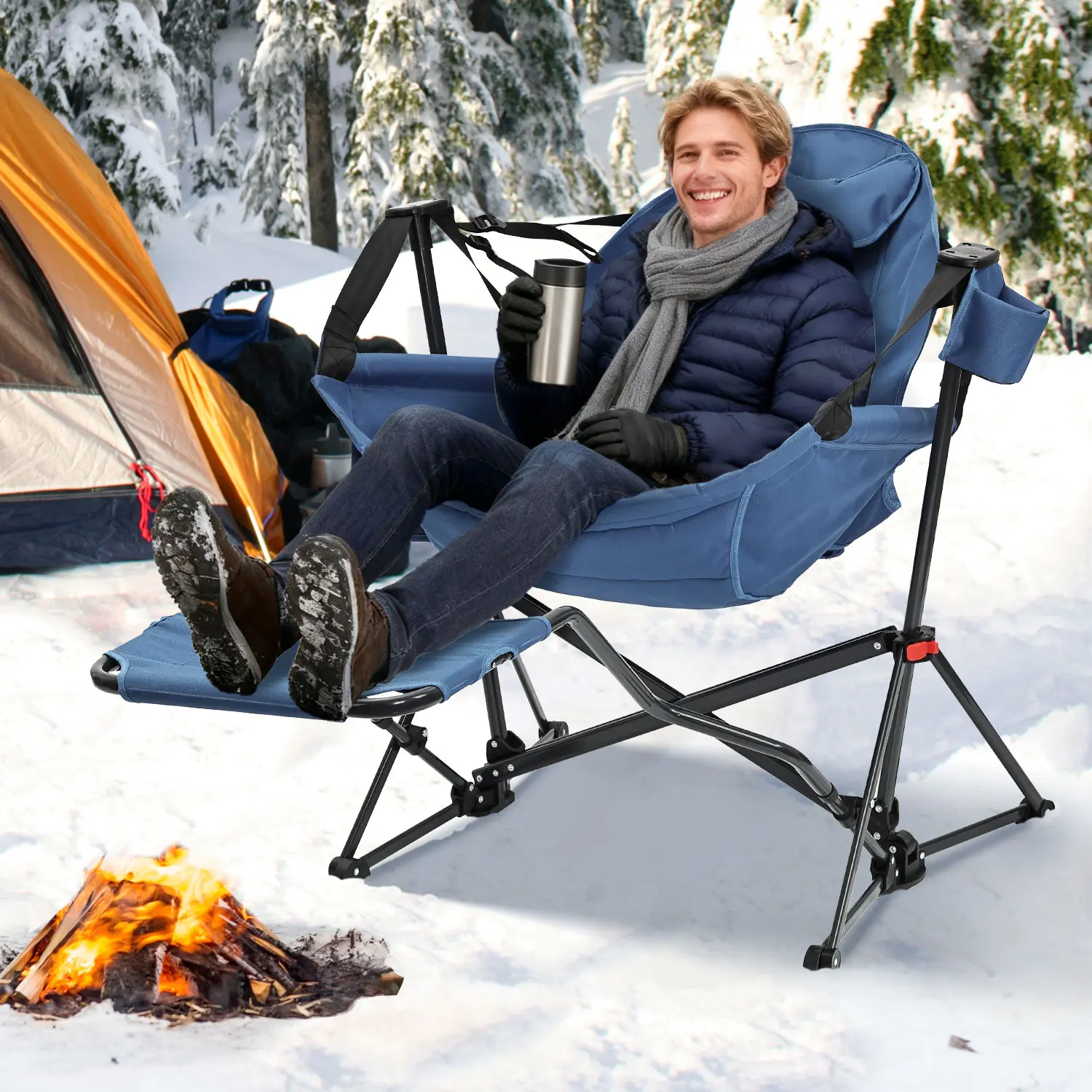 Hammock Recliner Chair, Swing Chair Camping Chair With Pedal, Max 450 lbs Capacity For hammock life