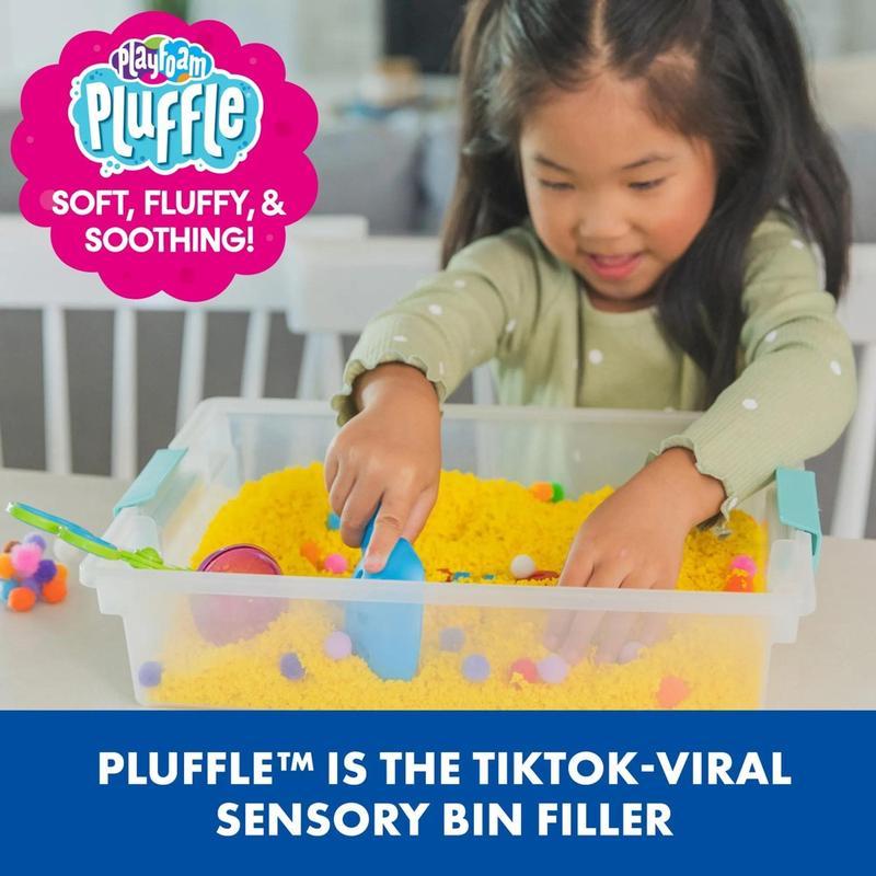  Playfoam Pluffle for Sensory Bins 8 Pack Mini Ages 3+ Non-Toxic Gluten Free Sensory Toy for Kids - Crafting Kit
