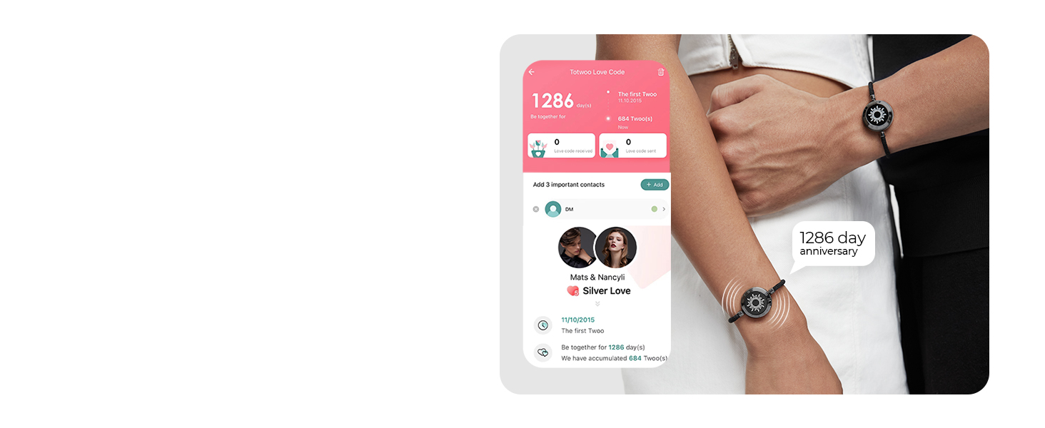 touch bracelets for couples long distance