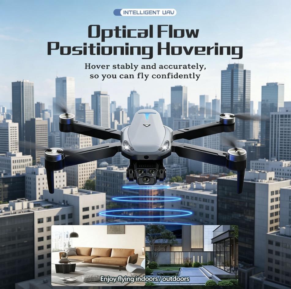 Aerial Drone M8 Pro 2026 - GPS Positioning, 4K UHD EISCamera, 5G WiFi FPV, Brushless Motors, Optical Flow Hover,Intelligent Obstacle Avoidance, Auto Return, 360° Stunt Roll,Two Batteries