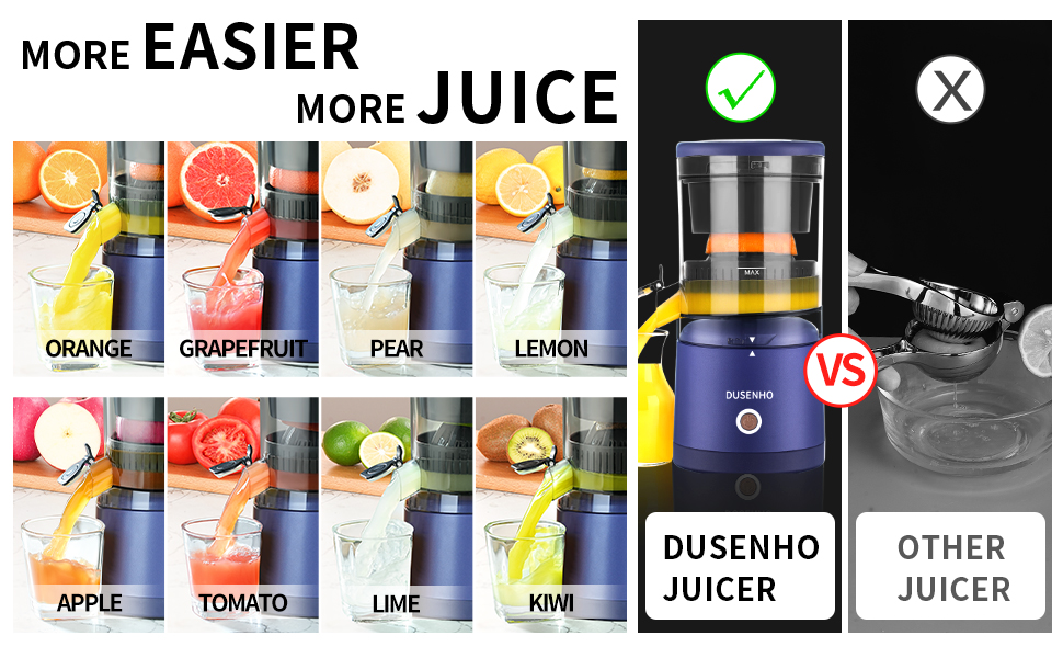 Citrus Juicer Machines with USB and Cleaning Brush