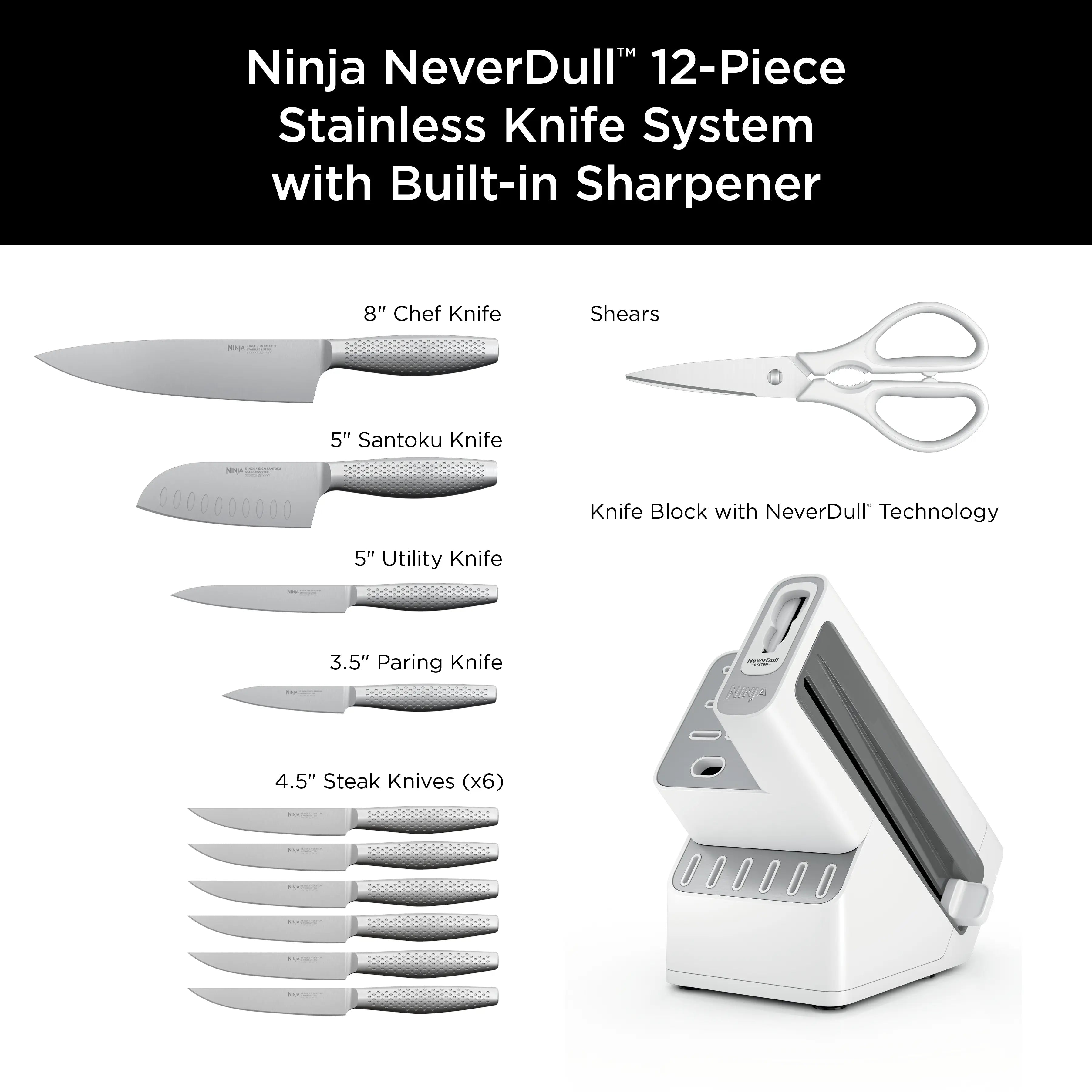 NeverDull Essential Knife System 12 Piece Set K22012WH