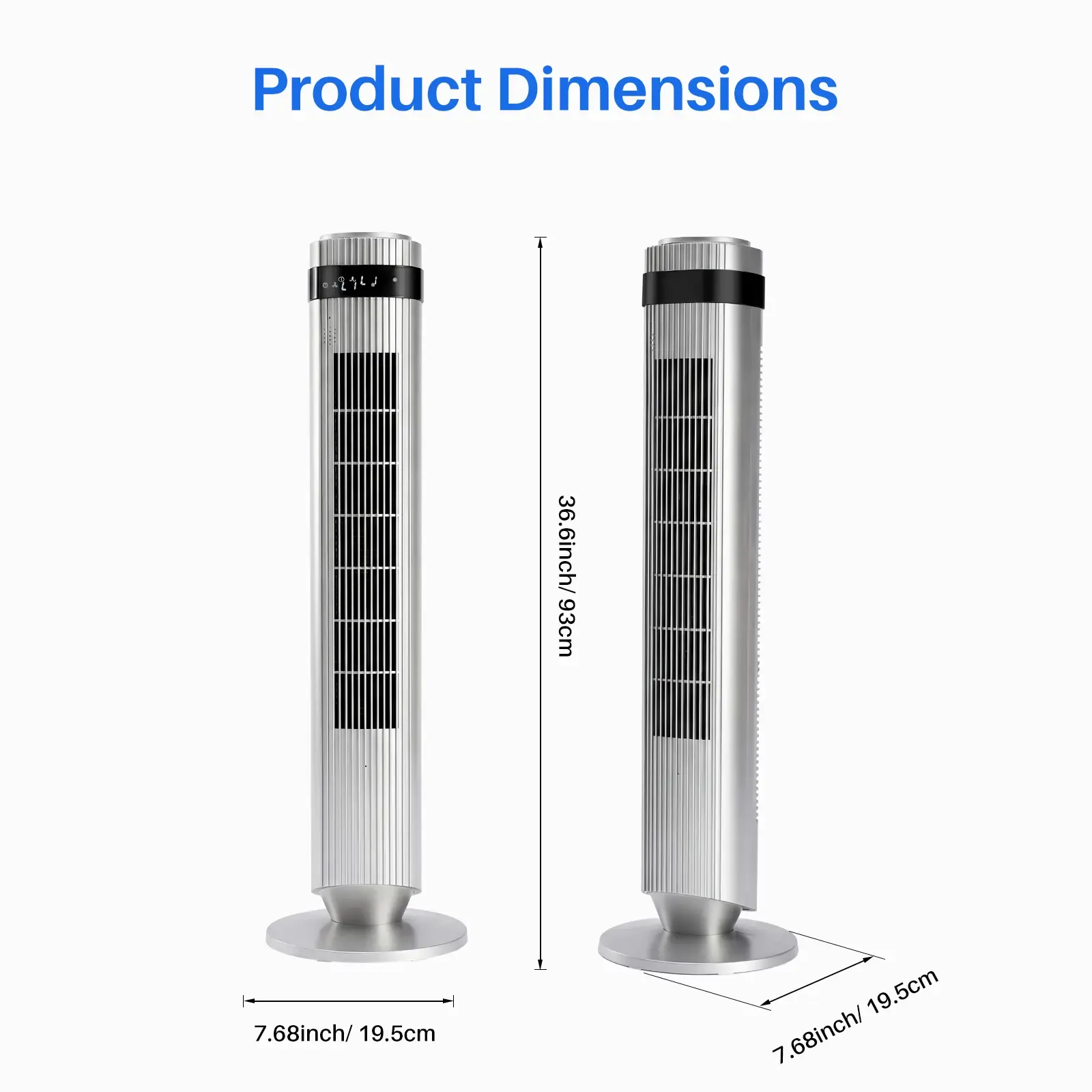 🔥Summer Sale 45% OFF🔥Silent Bladeless Tower Fan | 28dB Quiet Standing Fan for Bedroom