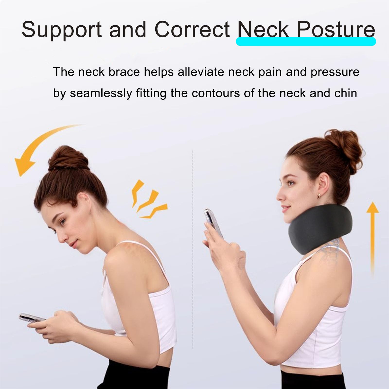 Soft Foam Neck Brace, Neck Hump Corrector for Neck Pain and Support