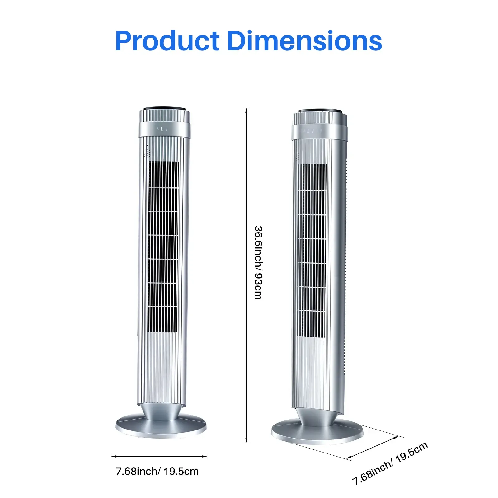 🔥Summer Sale 45% OFF🔥Silent Bladeless Tower Fan | 28dB Quiet Standing Fan for Bedroom