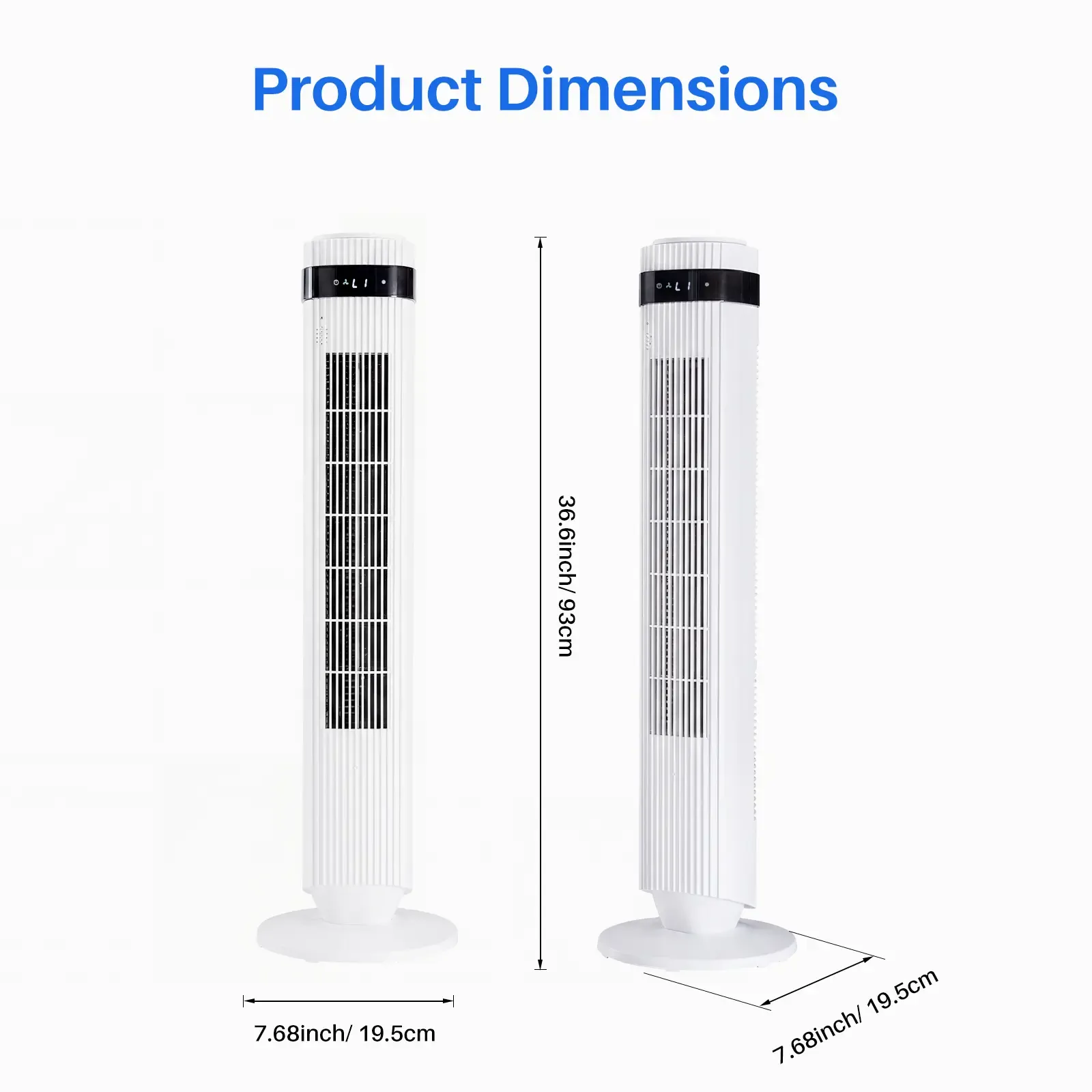 🔥Summer Sale 45% OFF🔥Silent Bladeless Tower Fan | 28dB Quiet Standing Fan for Bedroom