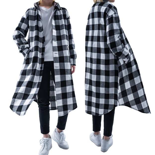 HOLOUN Tokyo Manji Gang Manjiro Sano Mikey Cosplay Anime Costume Long Sleeve Plaid Shirts New Blouses Jacket Coat Casual Wear