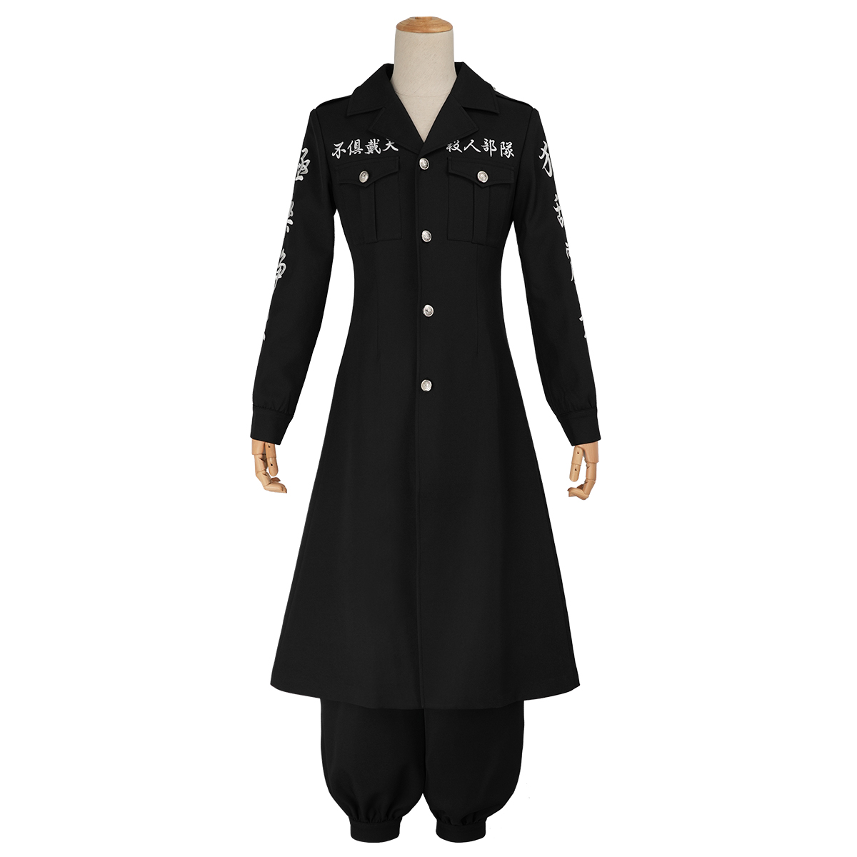 Pre-sale HOLOUN Shinichiro Sano Cosplay Costume Tokyo Anime Convention Halloween Black Dragon 1th Gen Tokkofuku Embroidered Coat Pants