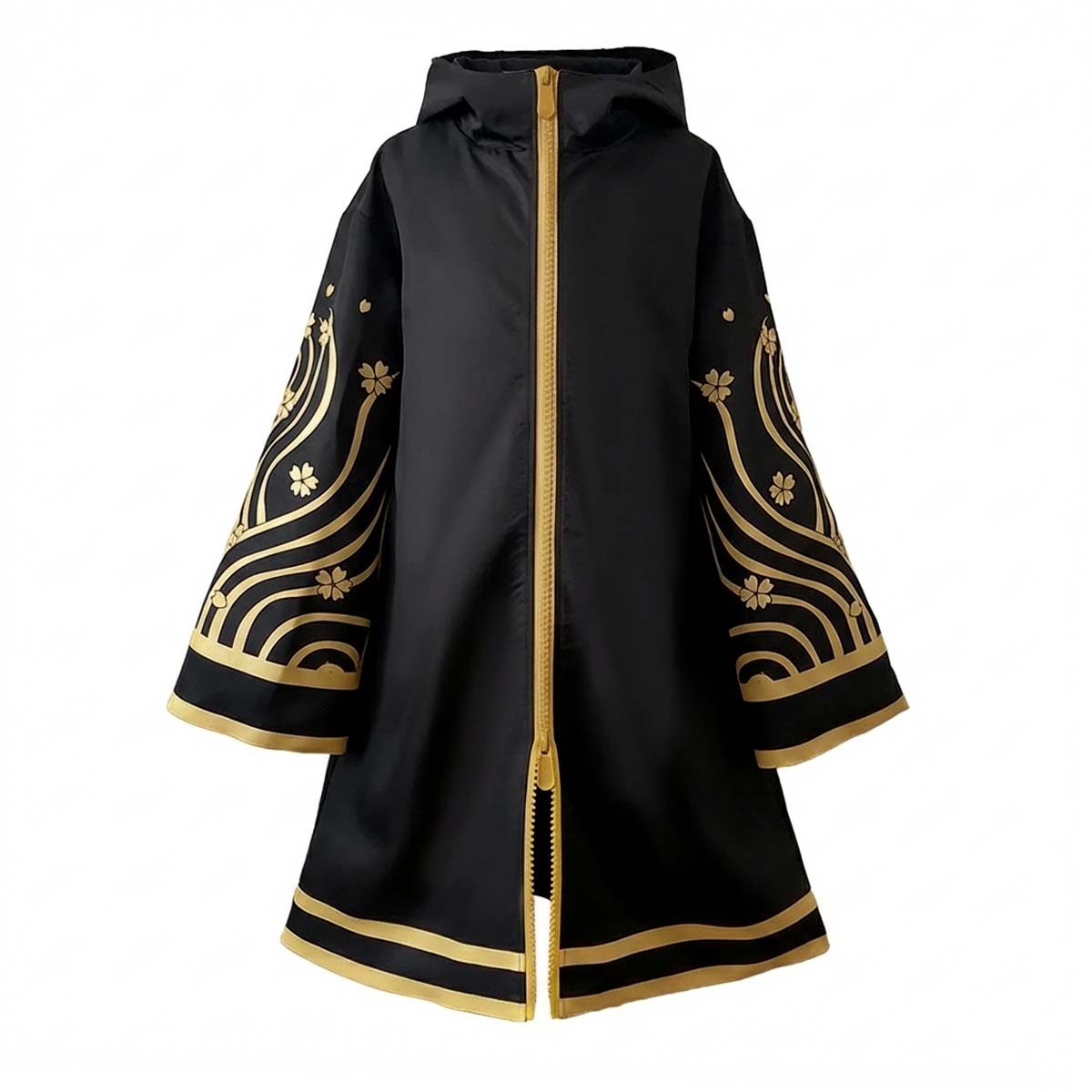 HOLOUN Tokyo Anime Brahman Senju Kawaragi Cosplay Costume Golden Black Jacket Coat Over Size Sakura Printed Halloween Christmas