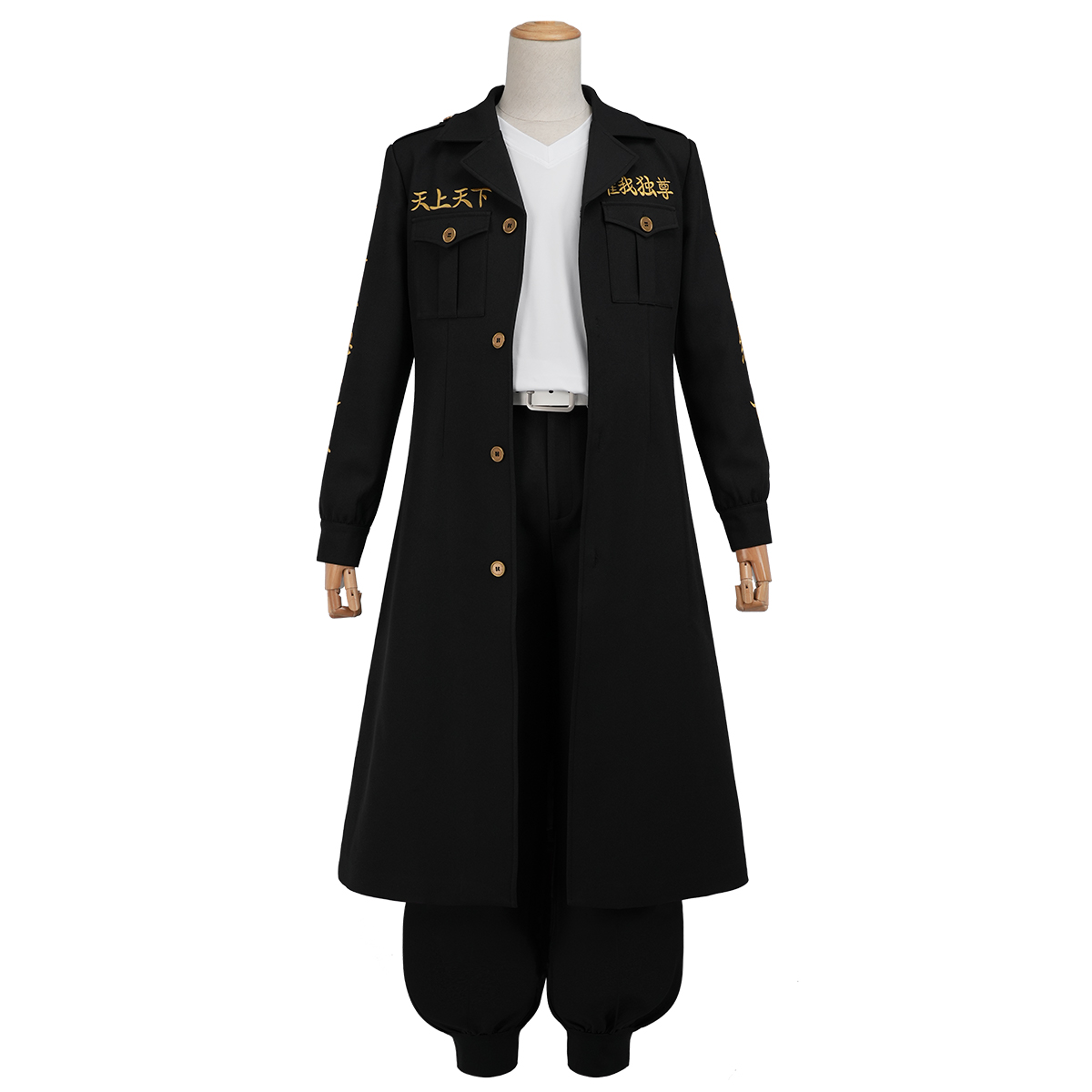 HOLOUN Tokyo Manji Gang Manjiro Sano Mikey Cosplay Anime Embroidery Costume Shirt Pants Uniform Set Halloween Christmas Party