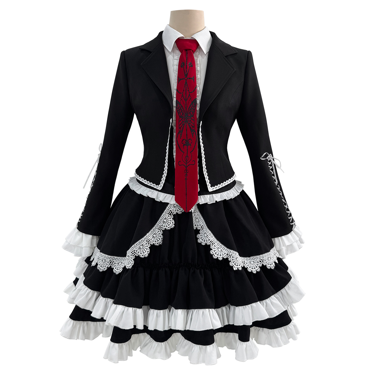 HOLOUN Danganronpa Game Trigger Happy Havoc Celestia Ludenberg Cosplay Costume Yasuhiro Taeko Suit Shirt Skirt Tie Cos Daily
