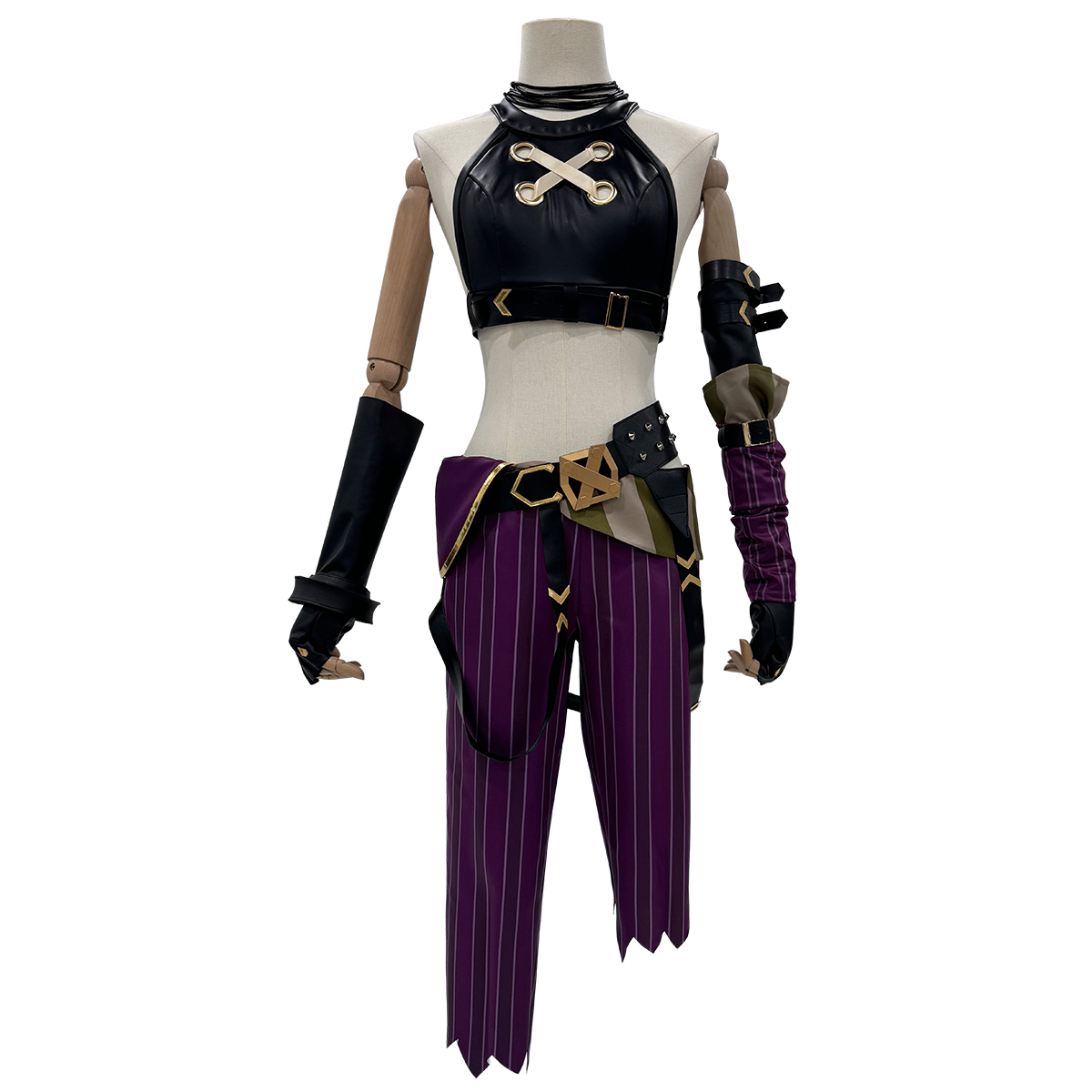 HOLOUN LOL Game Jinx Cosplay Costume Wig Loli Outfit Halloween Christmas Gift Cos Convention