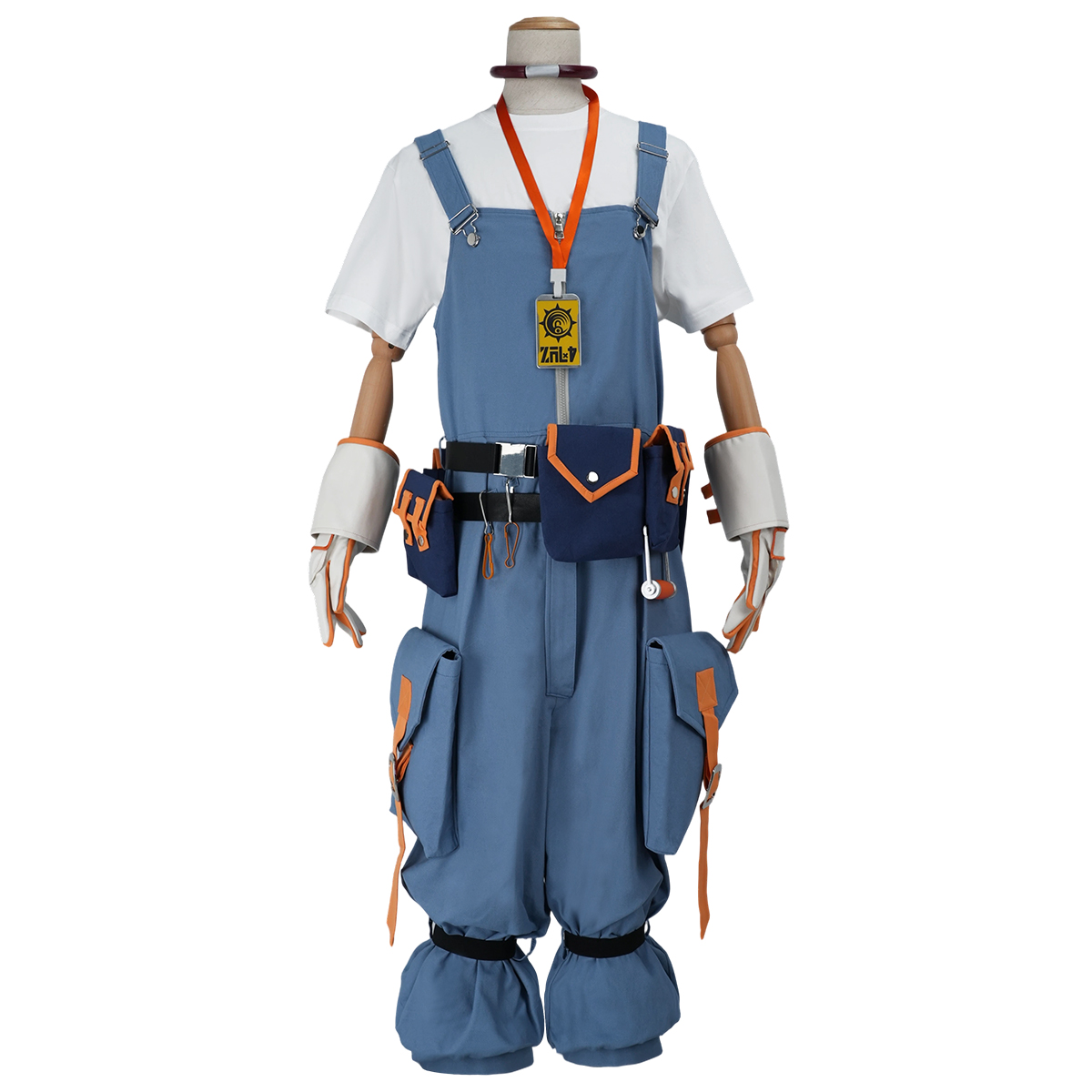 HOLOUN Gachiakuta Anime August Cosplay Costume Cargo Jumpsuit Gloves Waist Bag Convention Halloween Christmas Carnival Outfit