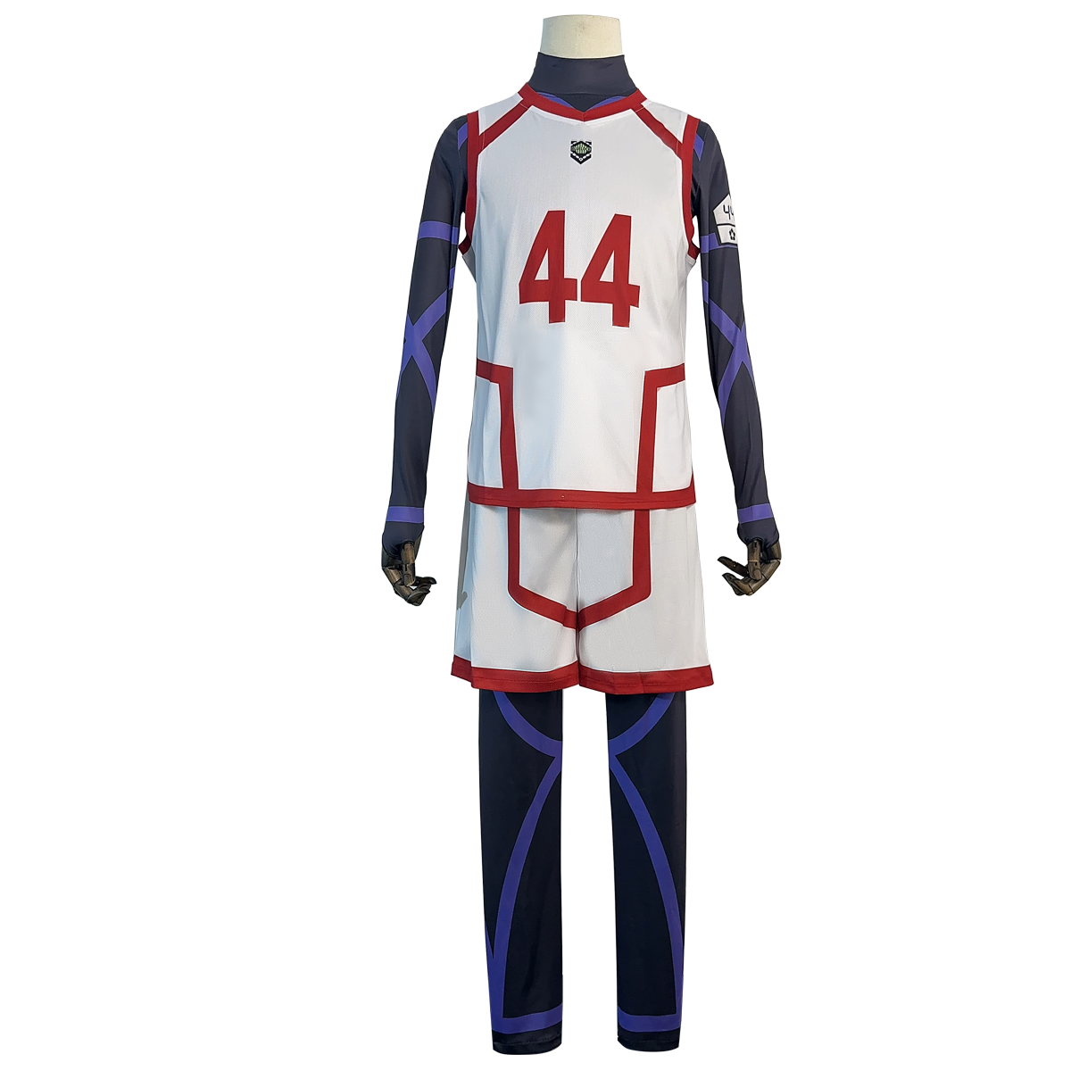 HOLOUN Anime Chigiri Cosplay Costume Wig NO.44 Training Jerseys 4PCS Football Uniform Daily Wear Cos Gift