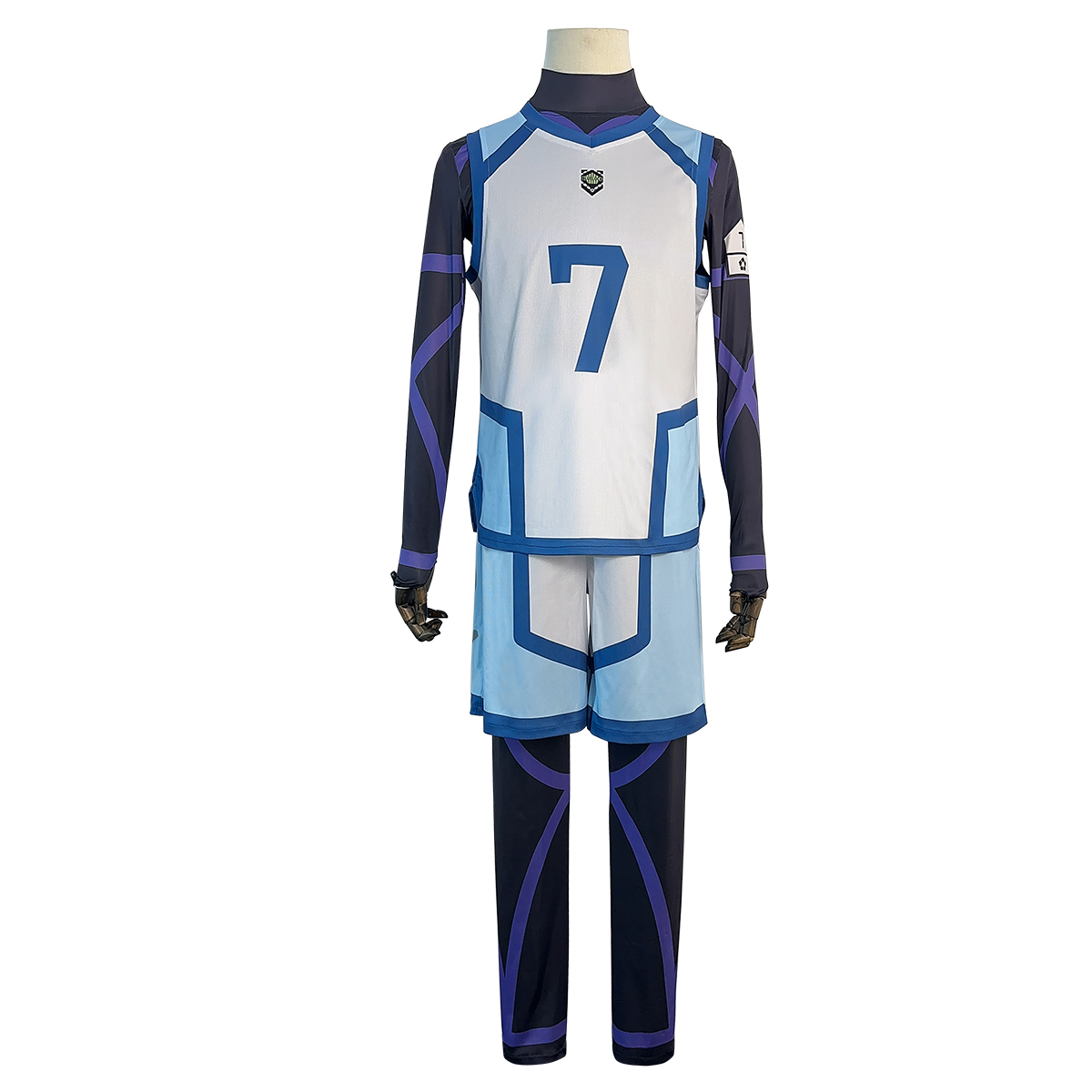 HOLOUN Anime Nagi Cosplay Costume Wig NO.7 Training Jerseys 4PCS Football Uniform Daily Wear Cos Gift