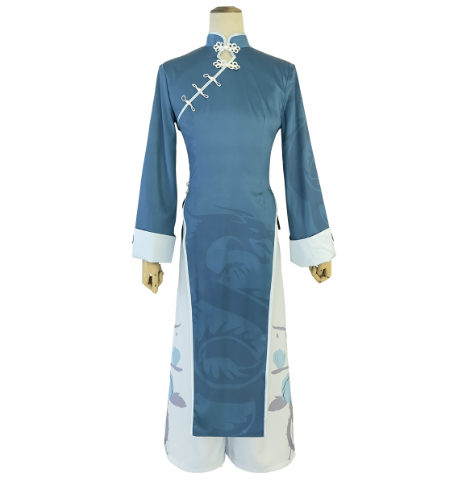 HOLOUN Anime Kaiser Cosplay China Costume Wig Kung Fu Tang Suit Halloween