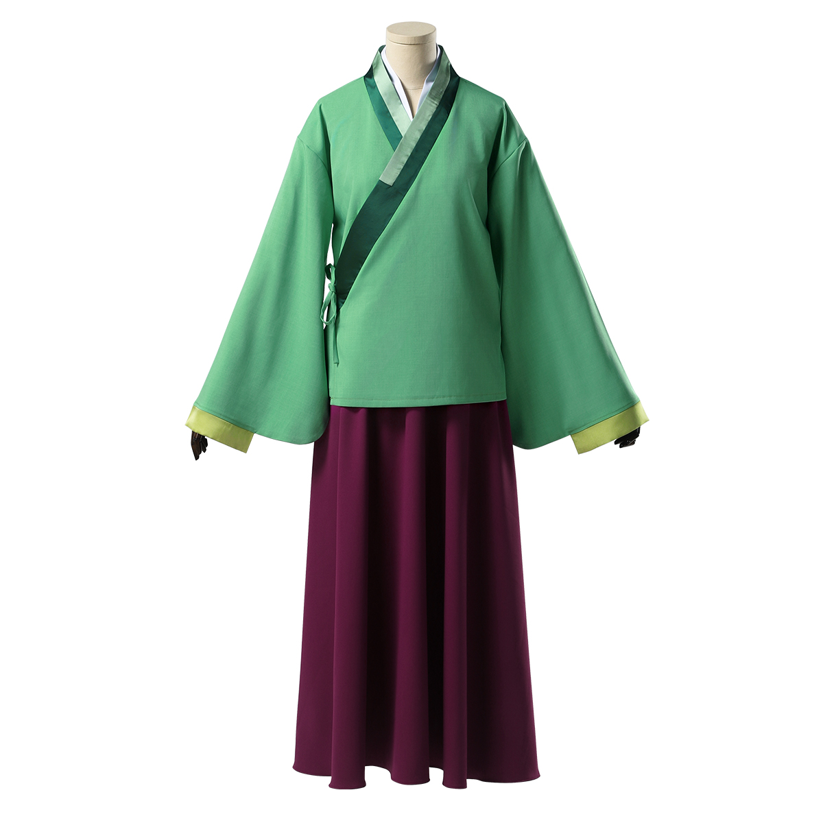 HOLOUN The Apothecary Anime Maomao Cosplay Costume Wig Elastic Skirt Green Top Rose Net Synthetic Fiber Cos Convention Gift