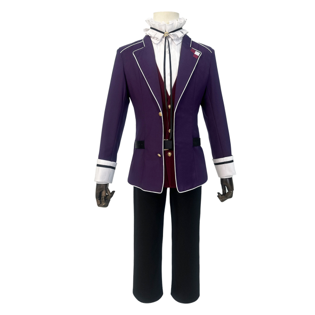 HOLOUN Diabolik Lovers Anime Sakamaki Kanato Cosplay Costume School Uniform Embroided Suit Pants Shirt Vest Halloween Cos