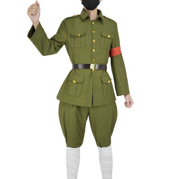 HOLOUN Axis Powers Anime Wang Yao Cosplay Costume Uniform Jacket Pants Animation Convention Halloween Christmas
