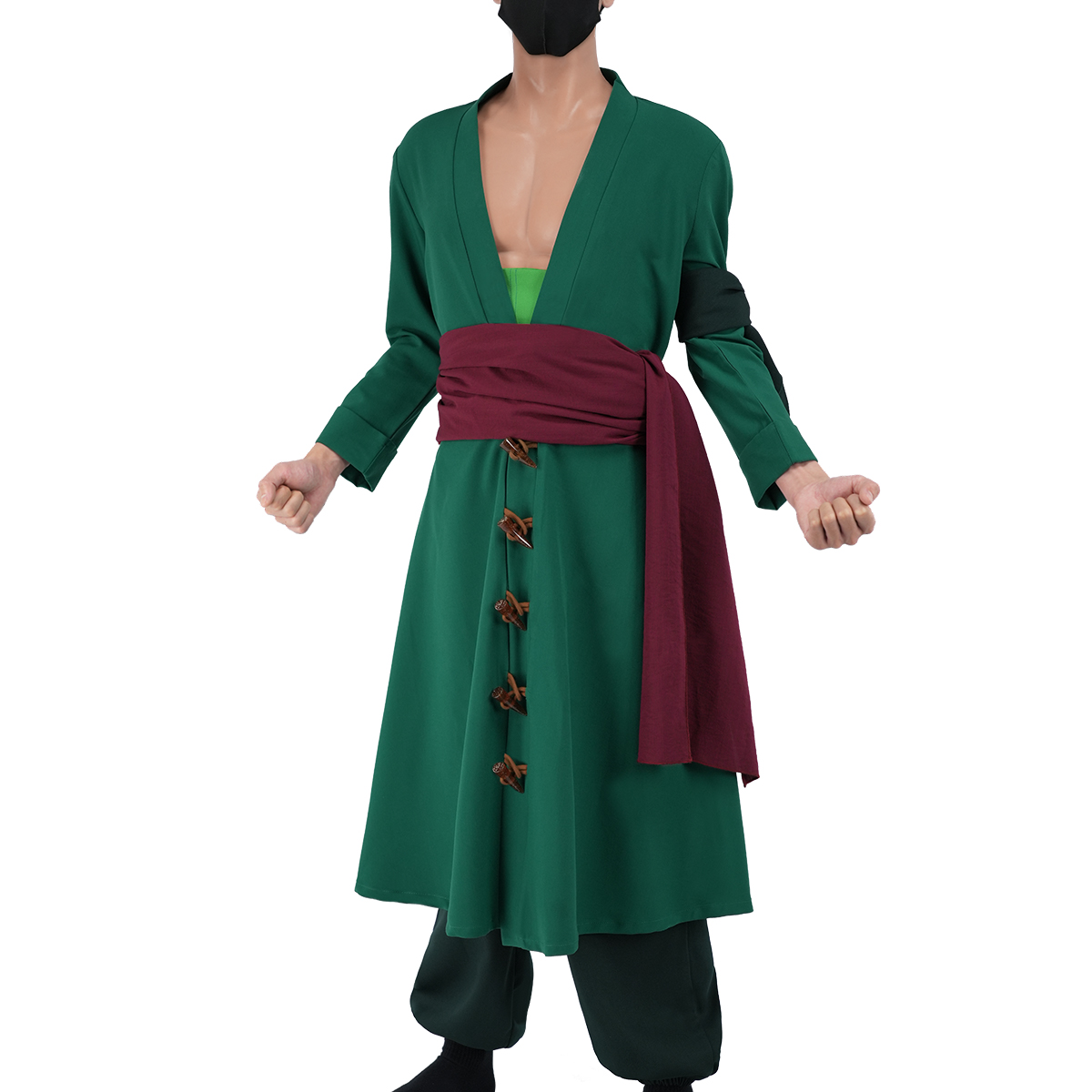 HOLOUN ONE Anime Roronoa Zoro Cosplay Costume Pants Haori Head Scarf Animation Convention 2025 Halloween Christmas Gift
