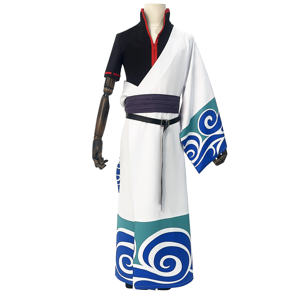 HOLOUN Anime Sakata Gintoki Cosplay Costume Wig Kimono Top Pants Cos Convention Halloween Christmas Gift