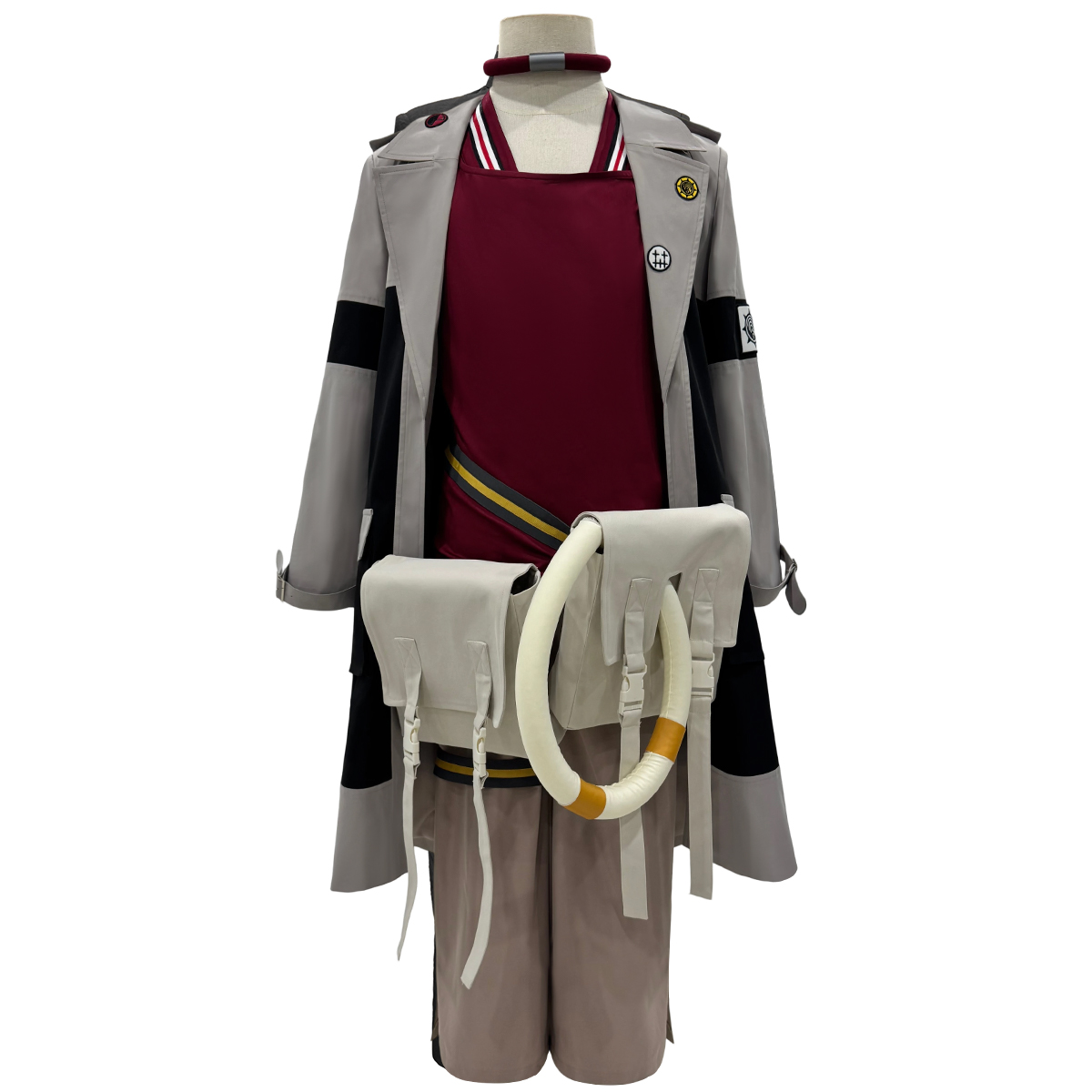 HOLOUN Gachiakuta Anime Enjin Cosplay Costume Wig Embroidery Jacket Pants Bag Convention Halloween Christmas