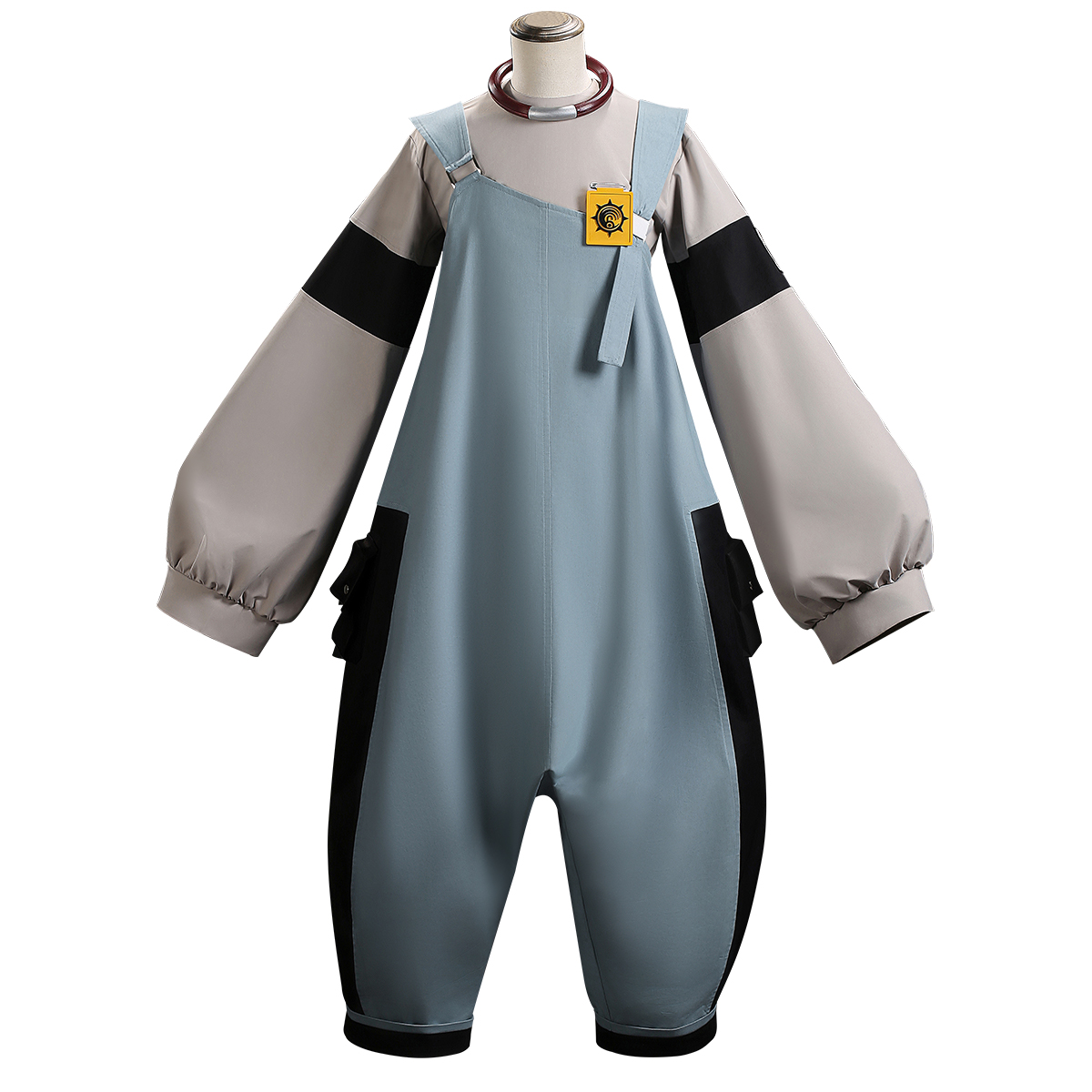 HOLOUN Gachiakuta Anime Dear Santa Cosplay Costume Overalls Jumpsuit Badge Choker Convention Halloween Christmas