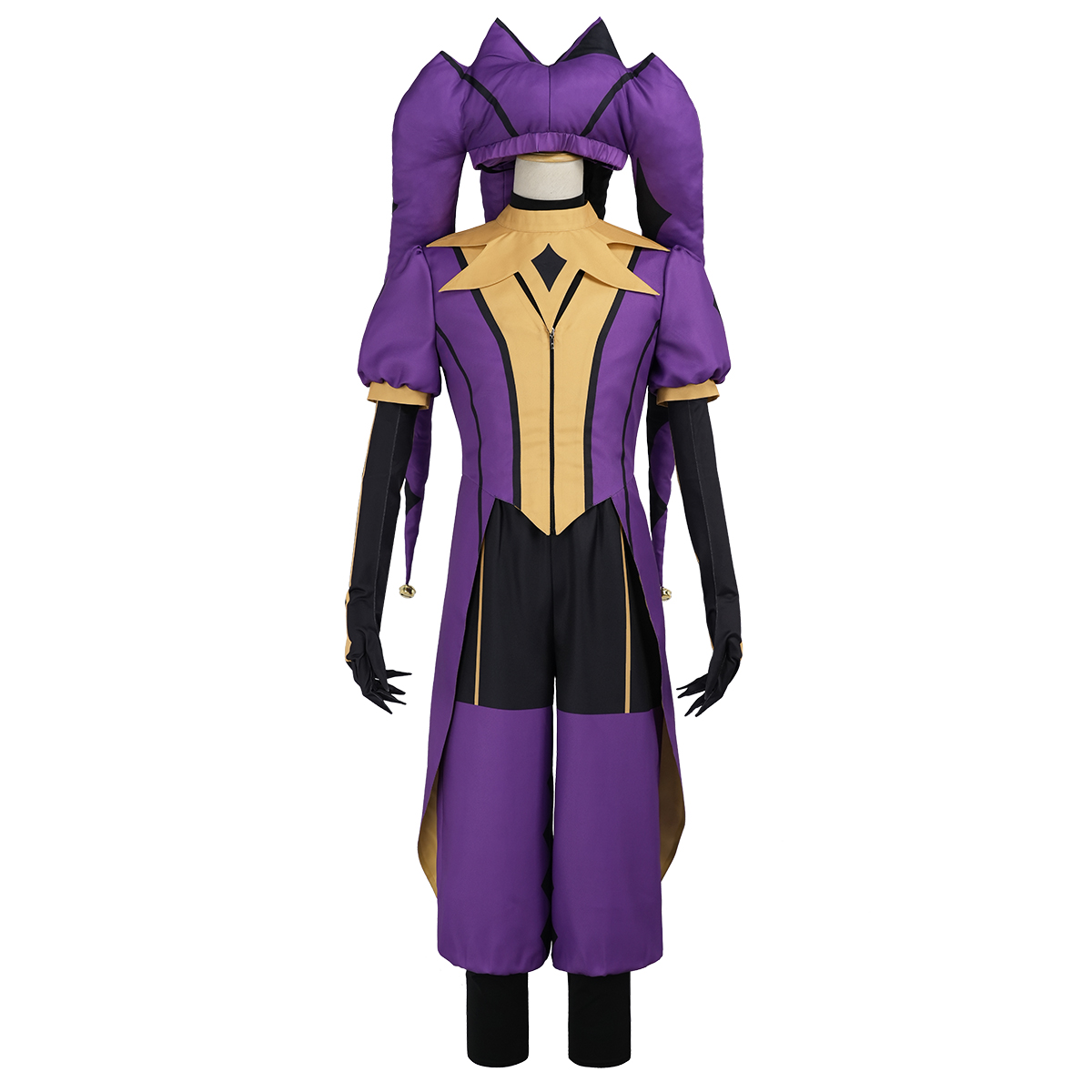 Pre-sale HOLOUN The Freak Anime Jester Cosplay Costume Coat Top Pants Hat Gloves Convention Halloween Christmas